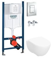 Інсталяція Grohe Rapid SL 38772001 3 в 1 + Унітаз підвісний Geberit Modo 502.939.00.1 з сидінням Soft Close
