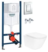 Інсталяція Grohe Rapid SL 38772001 3 в 1 + Унітаз підвісний Roca Gap A34H470000 з сидінням Slim Soft Close