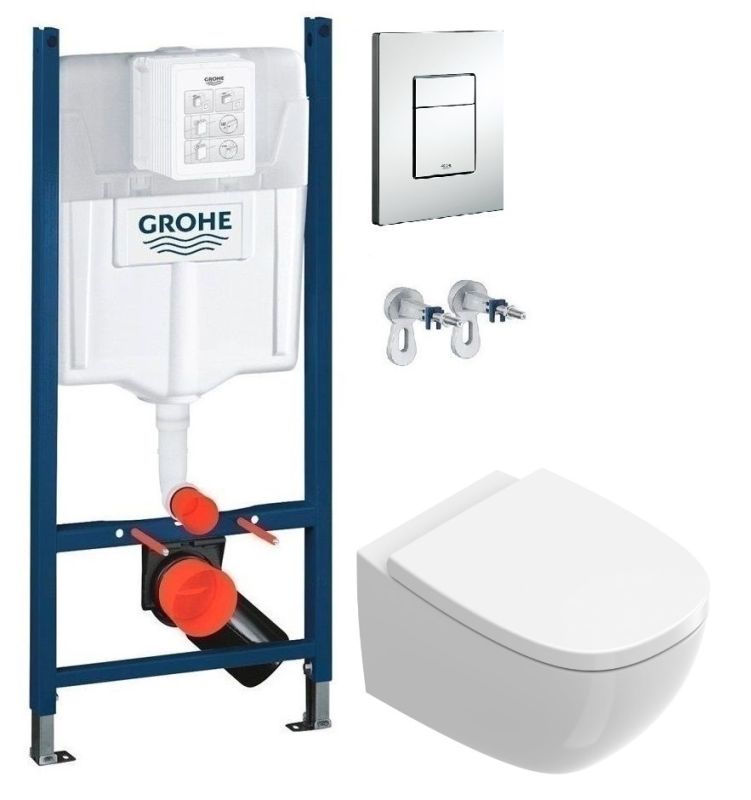 Інсталяція Grohe Rapid SL 38772001 3 в 1 + Унітаз підвісний Catalano Alvea 0611530001 з сидінням Soft Close
