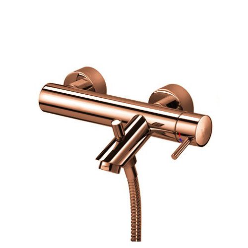 Змішувач для ванни Paffoni Light рожеве золото LIG022ROSE