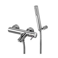 Змішувач для ванни Paffoni Light хром LIG023CR із регульованим душовим гарнітуром