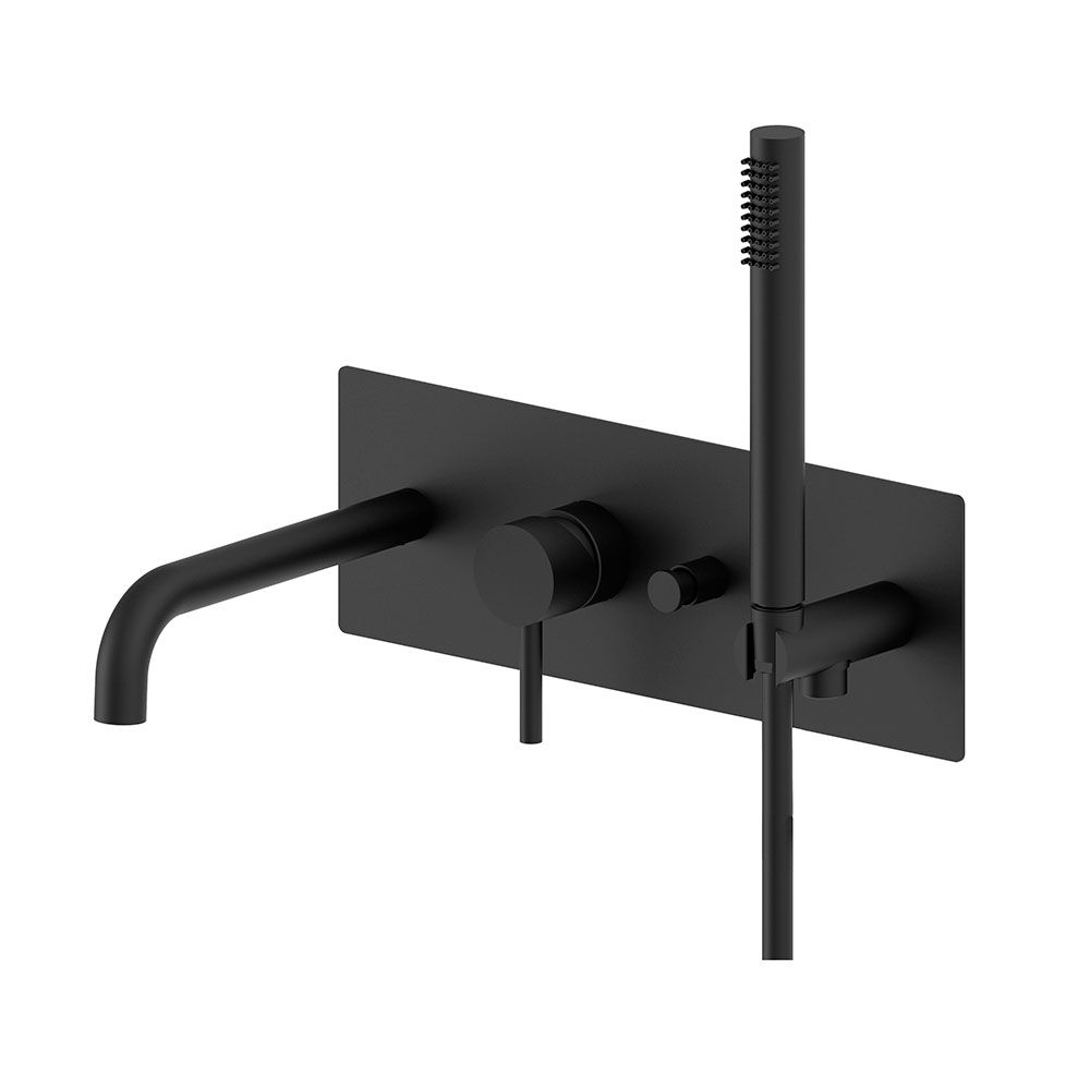Смеситель для ванны Paffoni Light черный матовый LIG001NO