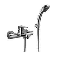 Смеситель для ванны Paffoni Sly хром SY026CR с фиксированным душевым гарнитуром Lance
