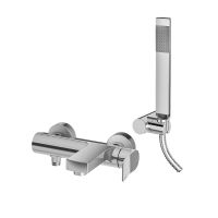 Смеситель для ванны Paffoni Tilt хром TI023CR с регулируемым душевым гарнитуром