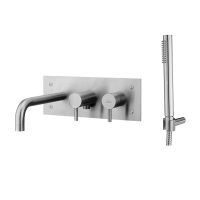 Смеситель для ванны Paffoni Steel сталь STEEL002AC