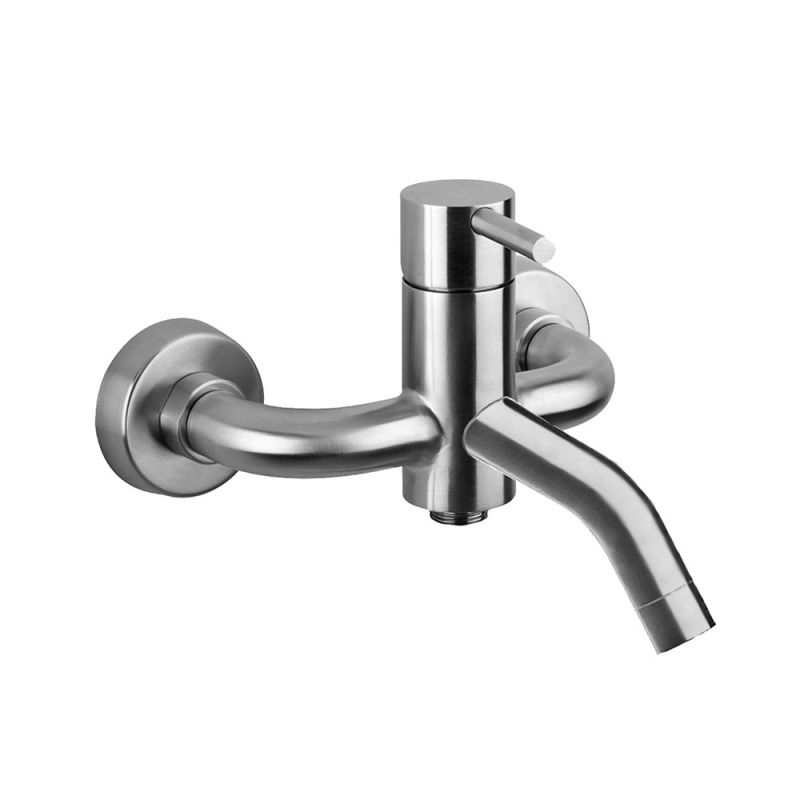 Змішувач для ванни Paffoni Steel сталь STEEL022AC