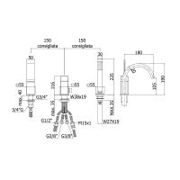 Змішувач для ванни Paffoni Level хром LES040CR