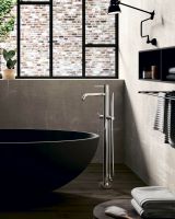 Смеситель для ванны Paffoni Light хром LIG032CR на пол