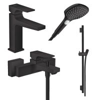 Набір змішувачів Hansgrohe Metropol 4 в 1 чорний матовий 1072020