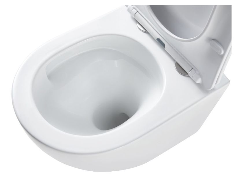 Інсталяція Geberit Duofix 458.103.00.2 з клавішею Delta50 чорний матовий + Унітаз підвісний Devit Flow Vortex Flush DFL0460111W з сидінням Soft Close