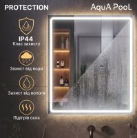 Дзеркало AquA PooL Nil 60x80 88-Nil60s80-CWDd з Led підсвічуванням