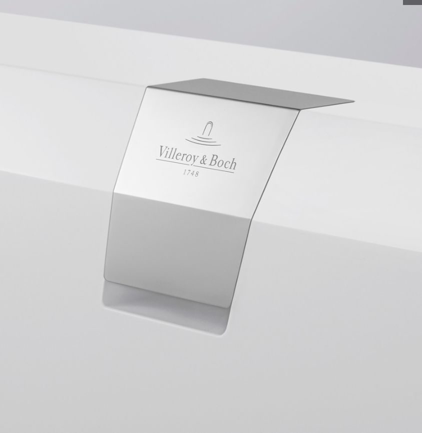 Ванна кварилова Villeroy & Boch Squaro Edge 190x90 з ніжками і сифоном BQ190SQE2DV-01