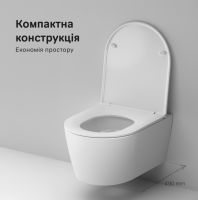 Унітаз підвісний Am.Pm Func AquaSpin CFA1902SC із сидінням Soft Close