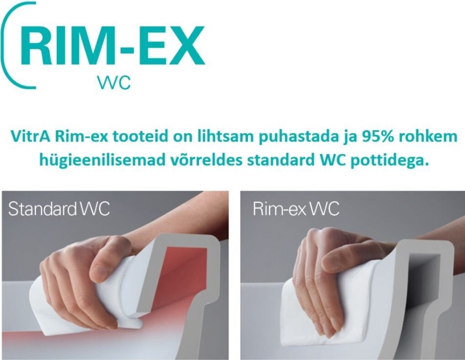 Унитаз подвесной VitrA Integra Bidet Rim - Ex 88-7041B003-7210 с сиденьем Soft Close