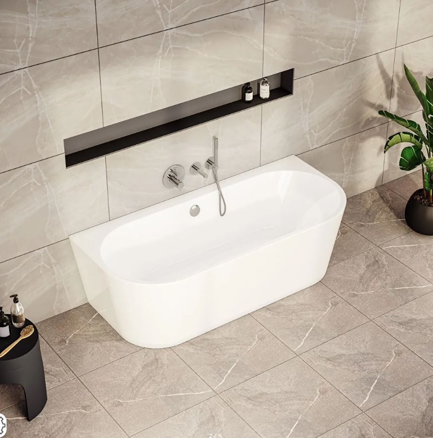 Ванна акрилова VitrA Geo 180x80 білий глянцевий 88-65420006000
