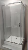 Душова кабіна Veronis FLEX-7-15 110-120х90-100 см (Профіль - хром, скло - прозоре) без піддона