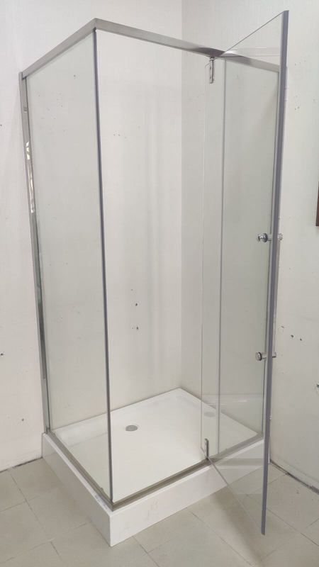 Душова кабіна Veronis 100x80 (Профіль - хром, скло - прозоре) KN-16-10 з піддоном
