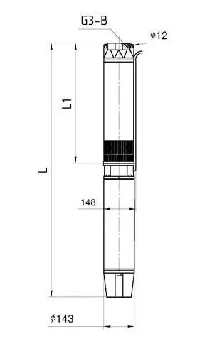 Електронасос свердловинний Sprut 6SPW 27-120-15 4823072207247