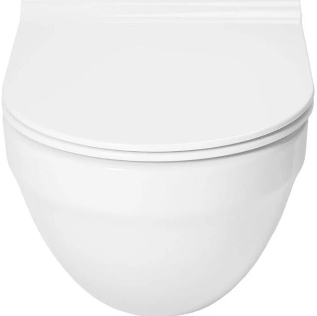 Унітаз підвісний Roca Hebe Round Rimless A34H138000 із сидінням Soft Close
