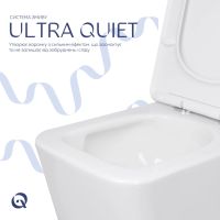 Унітаз підлоговий Qtap Crow Ultra Quiet QTCRO27W51028 з бачком та сидінням Soft Close