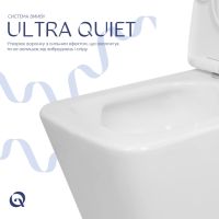 Унітаз підлоговий Qtap Crow Eco Ultra Quiet QTCRO27W51030 з бачком та сидінням Soft Close