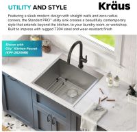 Кухонна мийка Kraus Standart PRO нержавіюча сталь KHT301-22L
