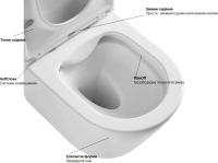 Унітаз підвісний Ravak WC Concept Oval RimOFF RKUM000009 із сидінням Soft Close