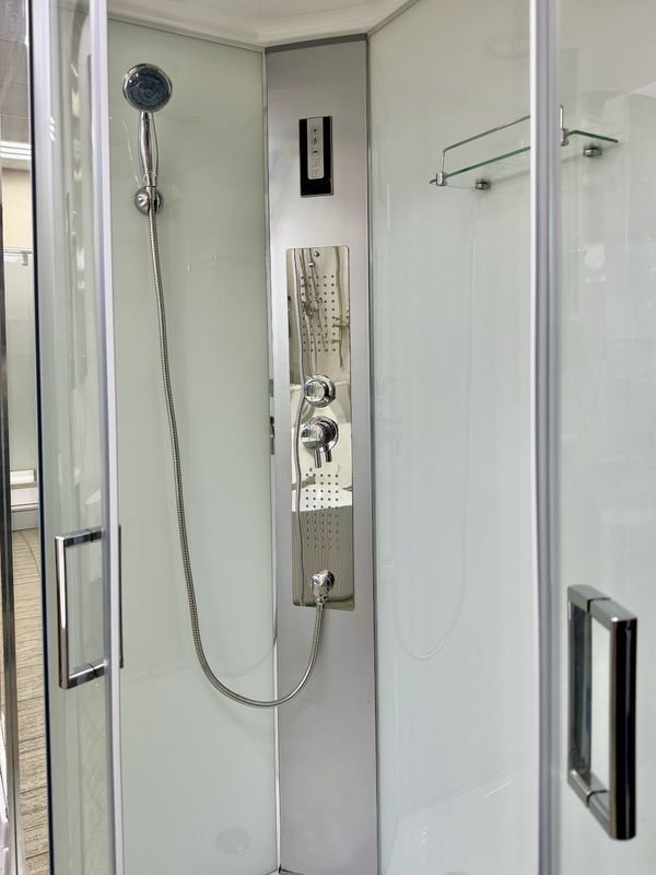 Гідромасажний бокс Veronis 120x80 (Профіль - хром, скло - прозоре) BN-4-120 R