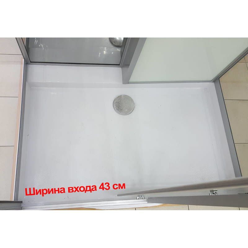 Душовою бокс Veronis 120х85 (Профіль - сатин, скло - прозоре)  BN-205-C