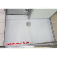 Душовою бокс Veronis 120х85 (Профіль - сатин, скло - прозоре)  BN-205-C