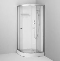 Душовий бокс Am.Pm X-Joy 90x90 (Профіль - сатин, скло - прозоре) W94C-401-090MT