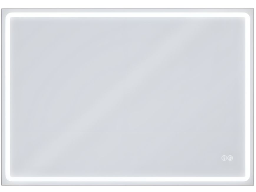 Дзеркало AquA PooL Aqua 100x70 88-Hra100s70-CWDd-mK з профілем матовий алюміній і Led підсвічуванням