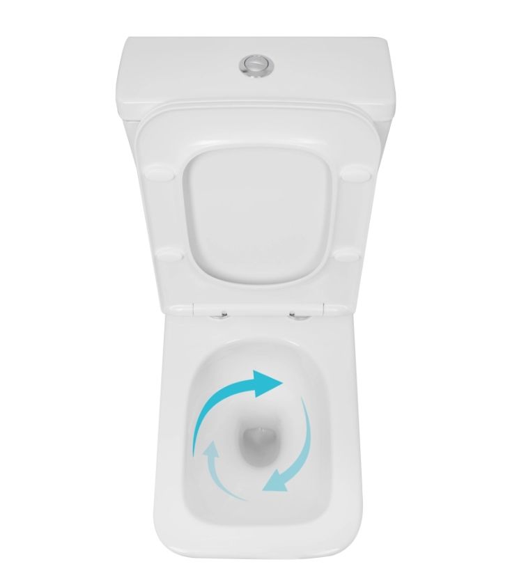 Унітаз підлоговий Qtap Crow Ultra Quiet QTCRO27W51028 з бачком та сидінням Soft Close