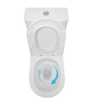 Унітаз підлоговий Qtap Presto Ultra Quiet QTPRE27W51022 з бачком та сидінням Soft Close
