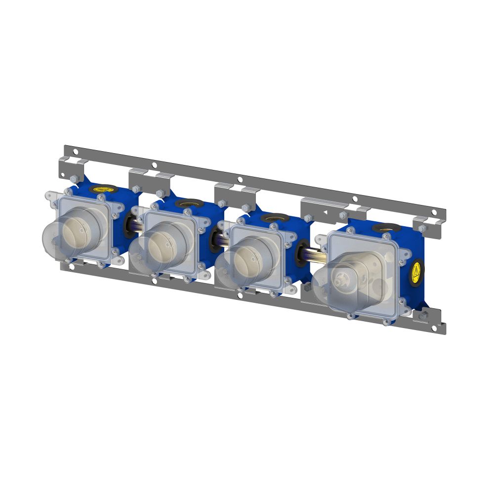 Душова система прихованого монтажу Paffoni Modular Box чорний матовий KITMDE019NO
