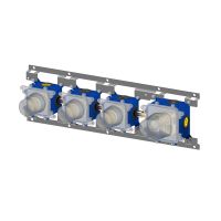Душова система прихованого монтажу Paffoni Modular Box чорний матовий KITMDE019NO