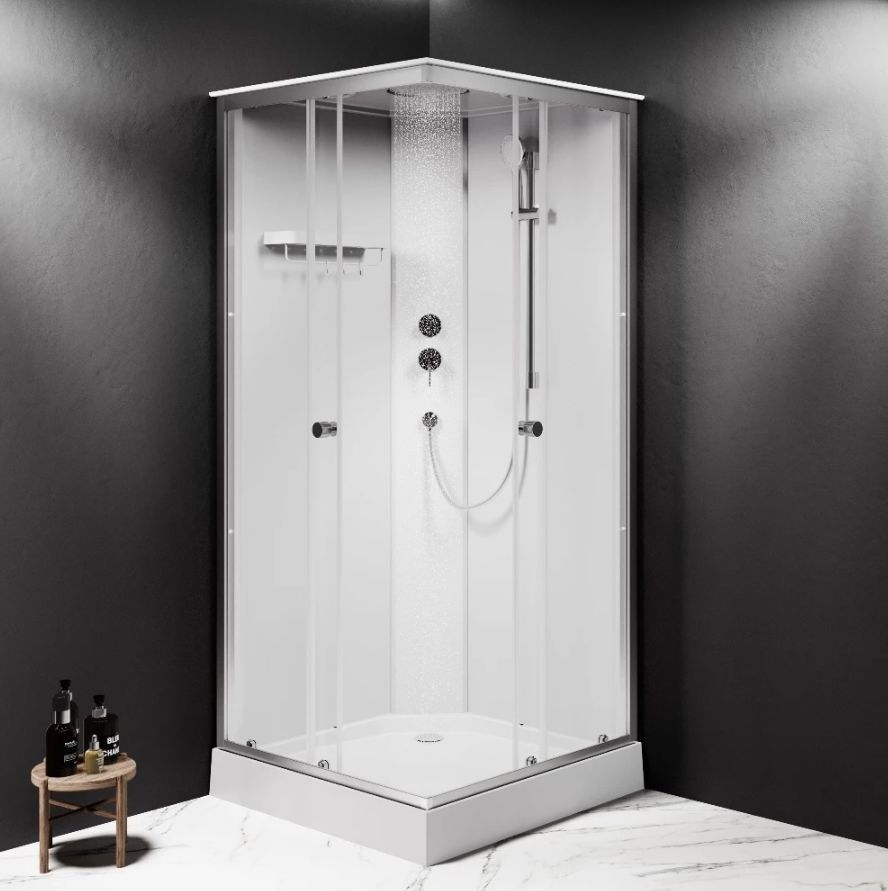 Душовий бокс Am.Pm X-Joy Square 90x90 (Профіль - сатин, скло - прозоре) W94C-403-090MT