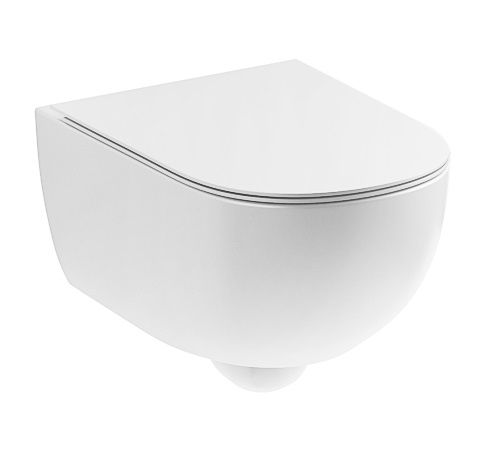 Унитаз подвесной Nic Design Pin белый матовый 003709003 с сиденьем Soft Close