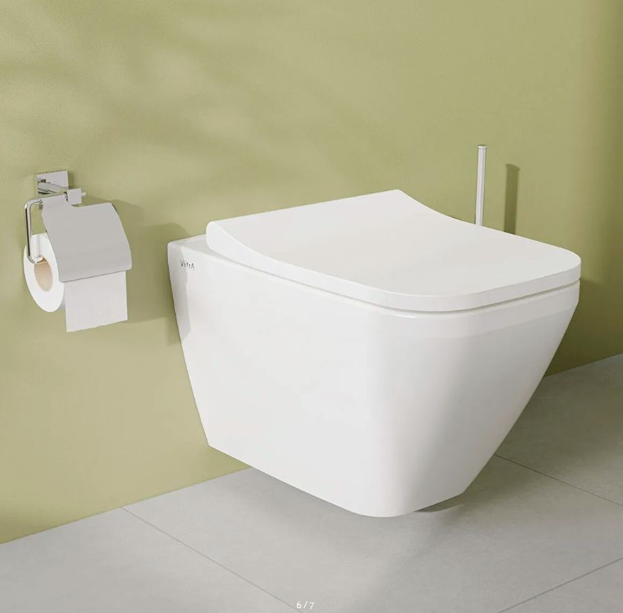 Унітаз підвісний VitrA Integra Square Rim - Ex 88-7082B003-7205 з сидінням Soft Close