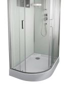Душовий бокс Veronis 120x80 (Профіль - хром, скло - прозоре) BN-3-120 (R)