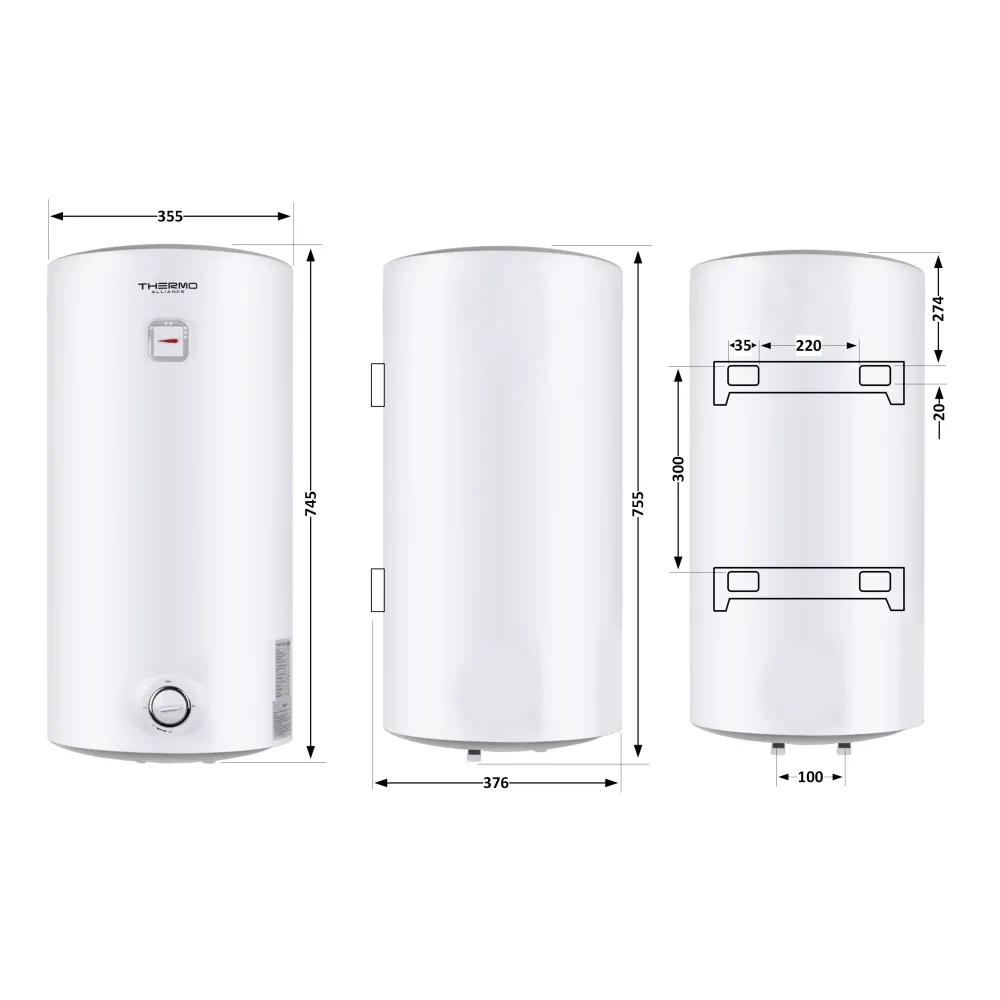 Водонагрівач накопичувальний Thermo Alliance DQ 50 л D50V15Q1