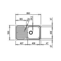 Кухонна мийка Teka Classic 1B 1D з нержавіючої сталі 10119056