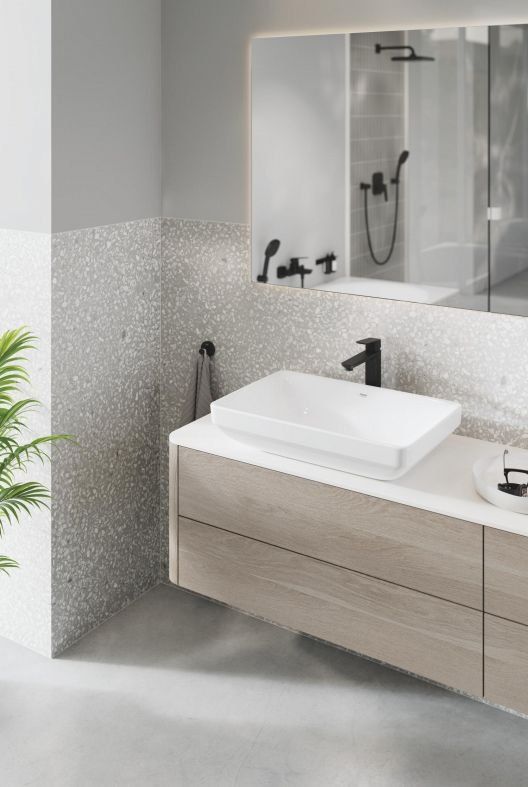 Змішувач для раковини Grohe Cubeo чорний матовий 1017292430