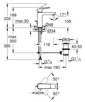 Смеситель для раковины Grohe Cubeo хром 1017490000