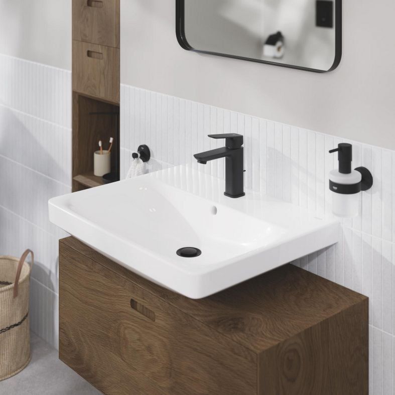 Змішувач для раковини Grohe Cubeo чорний матовий 1017492430