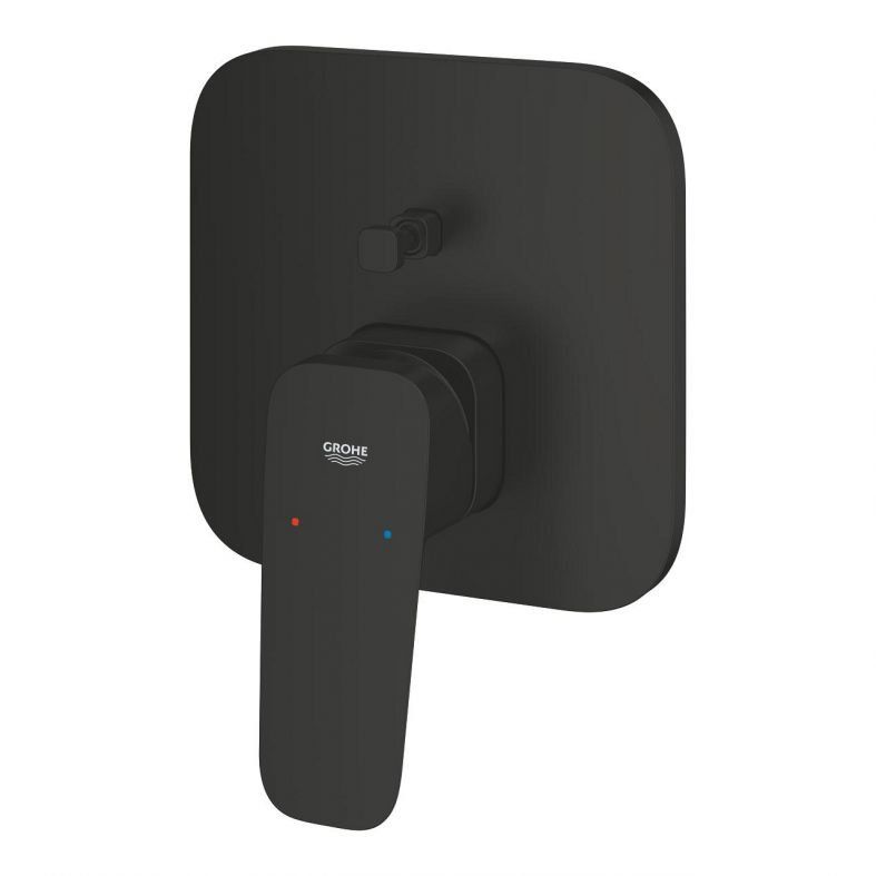 Змішувач прихованого монтажу Grohe Cubeo чорний матовий 1017782430