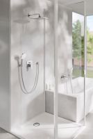 Смеситель для ванны Grohe Cubeo хром 1018140000 с душевым гарнитуром
