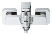 Смеситель для ванны Grohe Cubeo хром 1018140000 с душевым гарнитуром