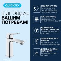 Змішувач для раковини Grohe Dice хром 1018360000