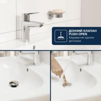 Змішувач для раковини Grohe Dice хром 1018360000